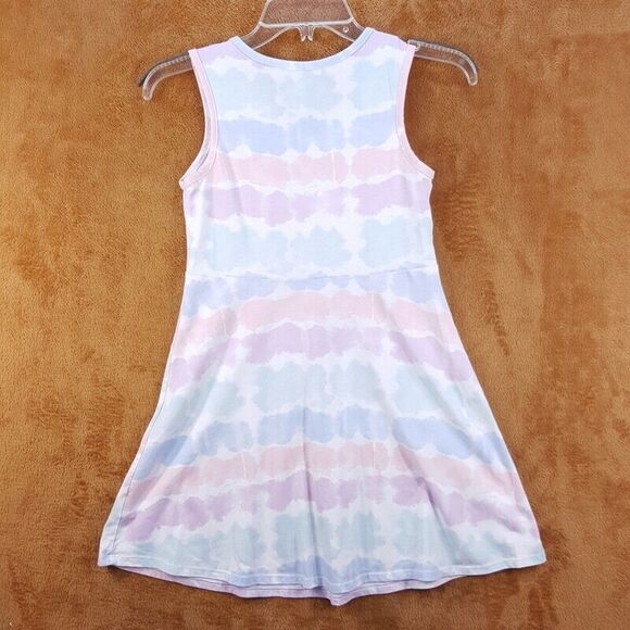 WONDER NATION Girls Skater Dress Plus Size 7 - 8 Blue Pullover Tank Cotton Blend - Picture 3 of 5